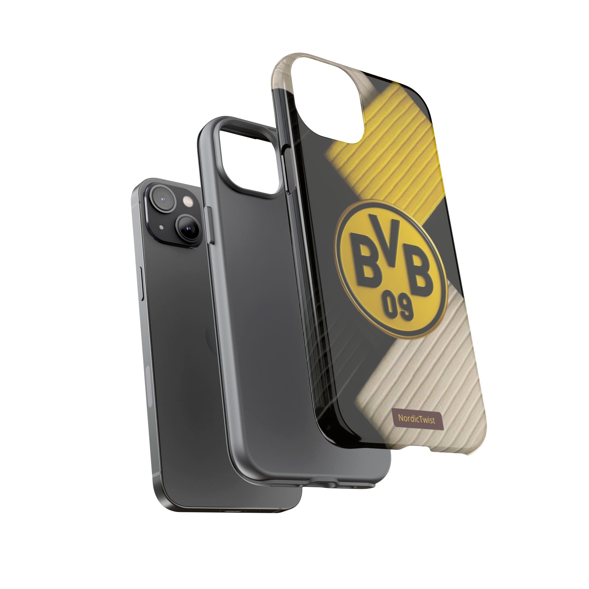 BVB 09 Tough Phone Case - Durable Protection with Bold Black and Yellow Design
