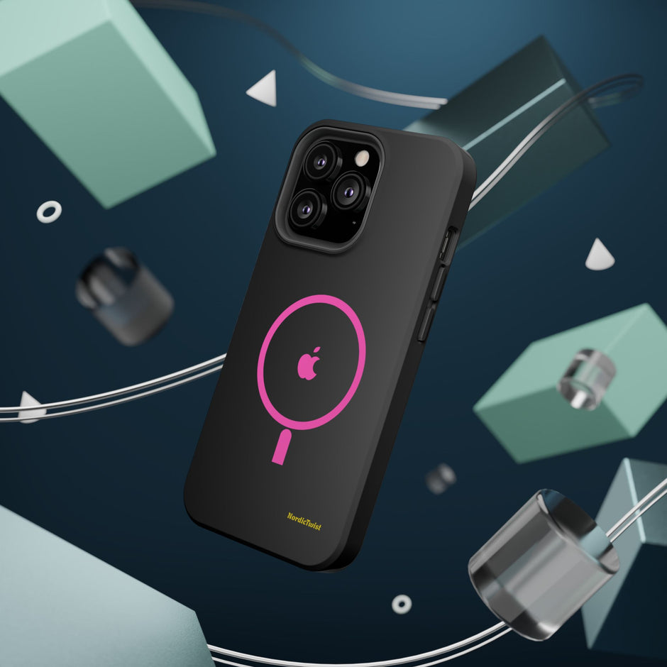 MagSafe Magnetic Impact-Resistant Phone Case — Pink Ring Design