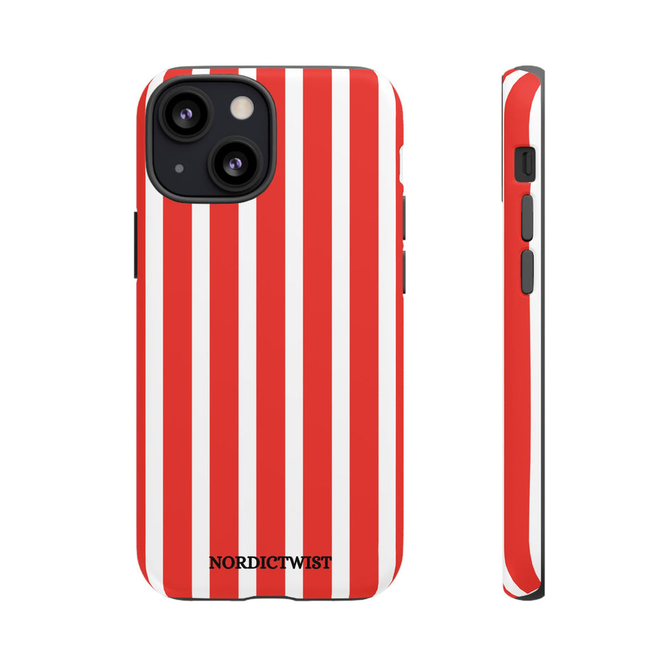 Red Striped Phone Case - Tough Cases for Stylish Protection