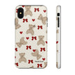 Teddy Bear Hearts Phone Case