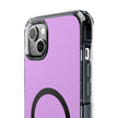 Clear Magnetic Phone Case — Minimal Purple Design