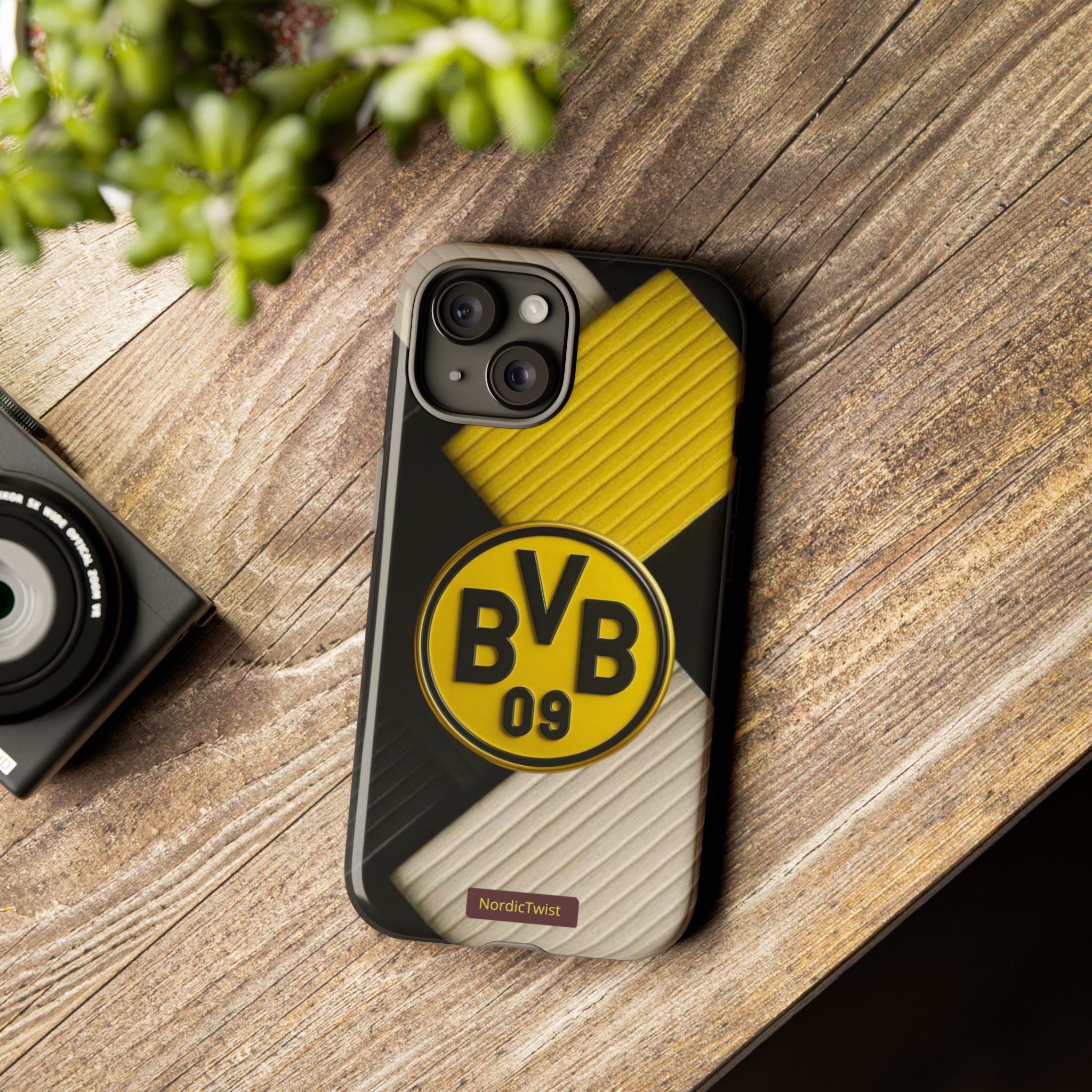 BVB 09 Tough Phone Case - Durable Protection with Bold Black and Yellow Design