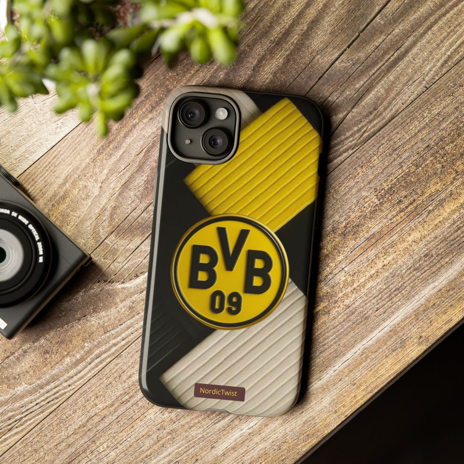 BVB 09 Tough Phone Case - Durable Protection with Bold Black and Yellow Design