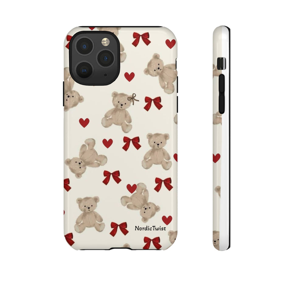 Teddy Bear Hearts Phone Case