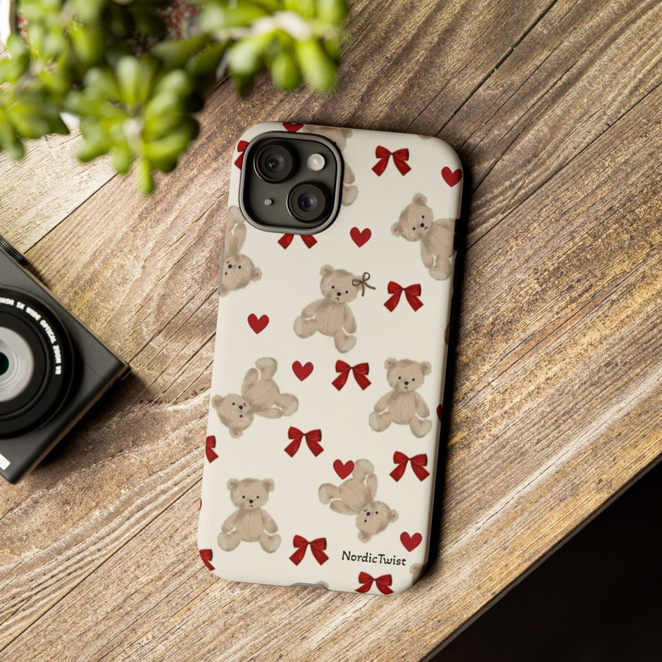 Teddy Bear Hearts Phone Case