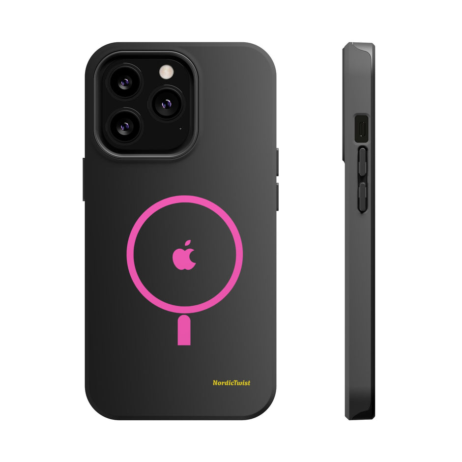 MagSafe Magnetic Impact-Resistant Phone Case — Pink Ring Design