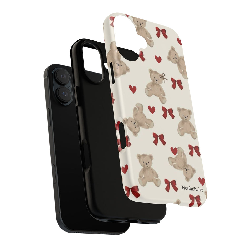 Teddy Bear Hearts Phone Case