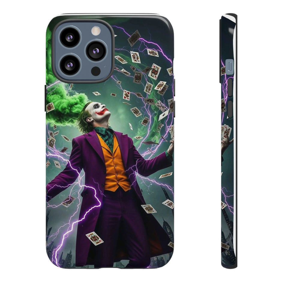 Joker Chaos Tough Phone Case — Electric Cards Graphic iPhone Case