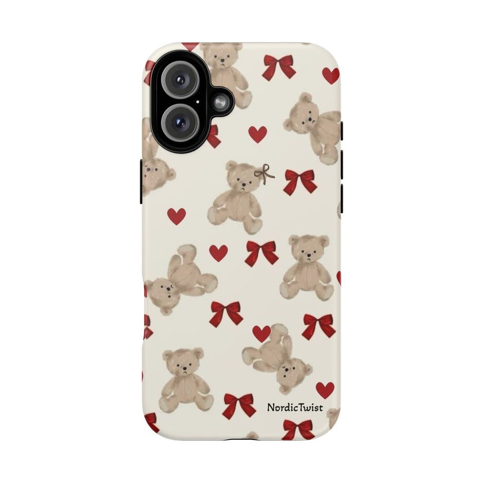 Teddy Bear Hearts Phone Case
