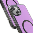Clear Magnetic Phone Case — Minimal Purple Design