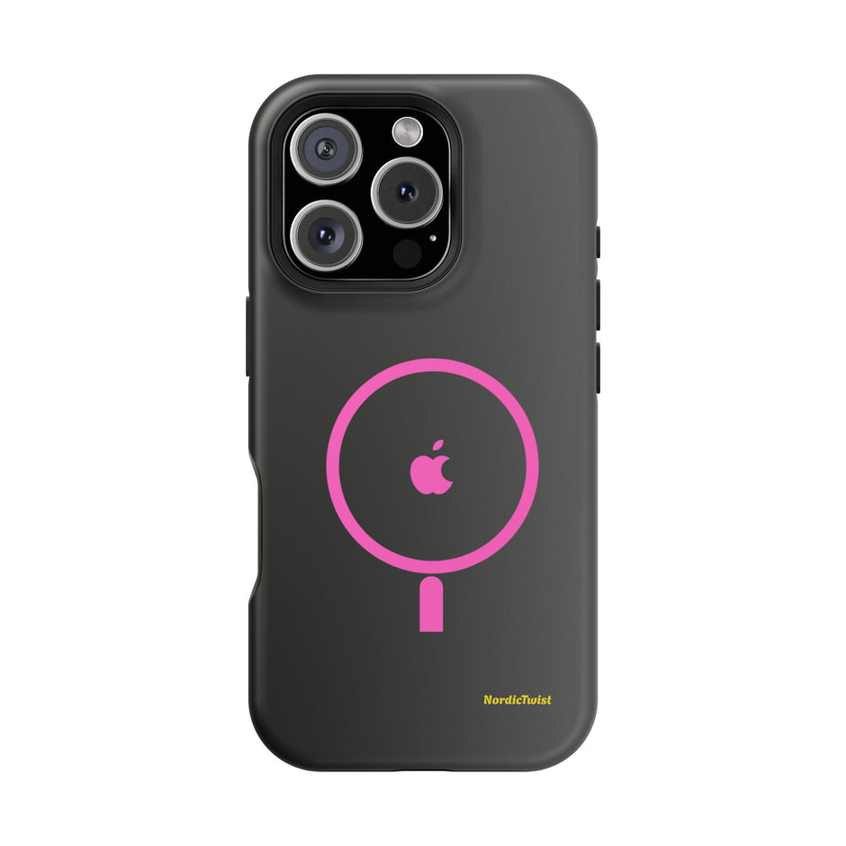 MagSafe Magnetic Impact-Resistant Phone Case — Pink Ring Design