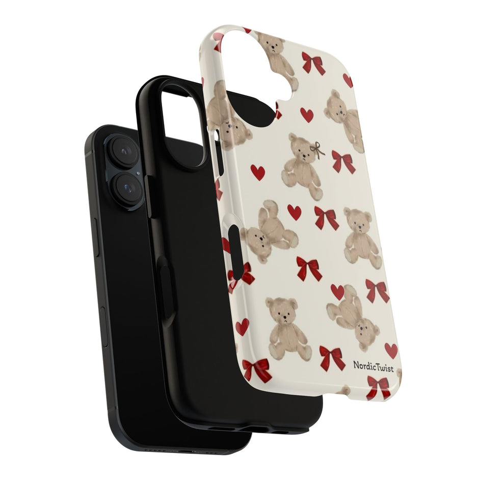 Teddy Bear Hearts Phone Case