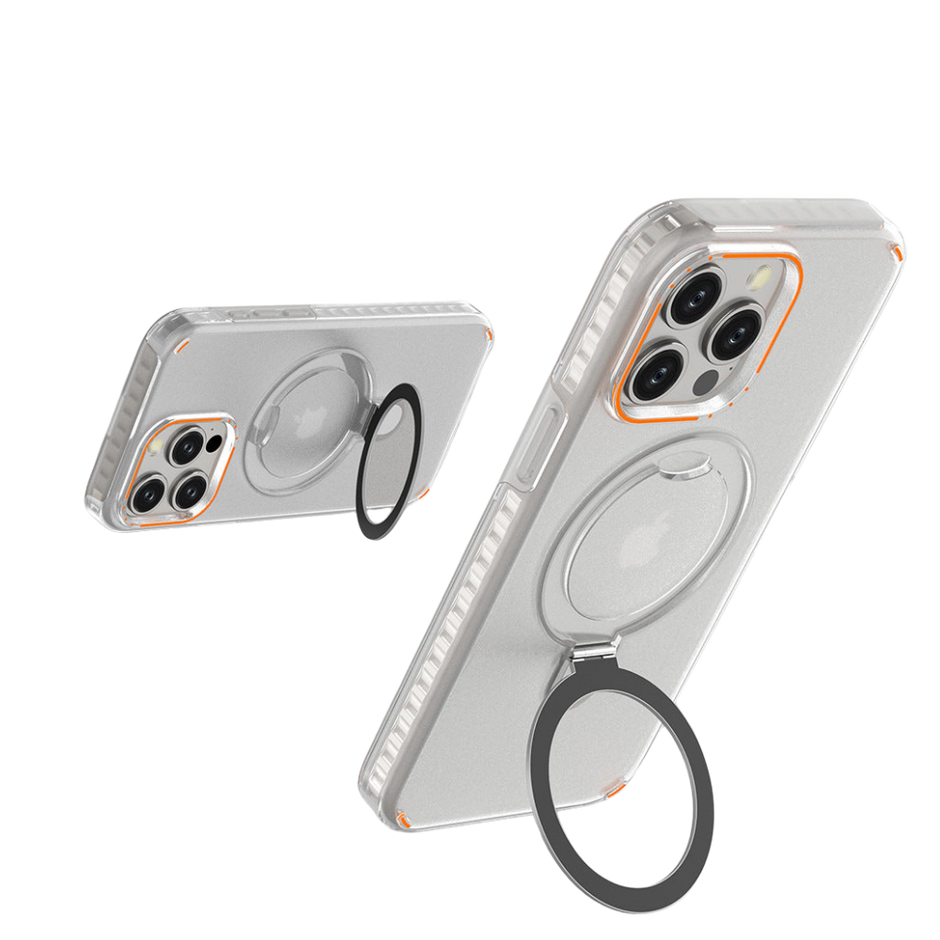 Ny färgglad magnetisk stödhållare med telefonfodral och ställ