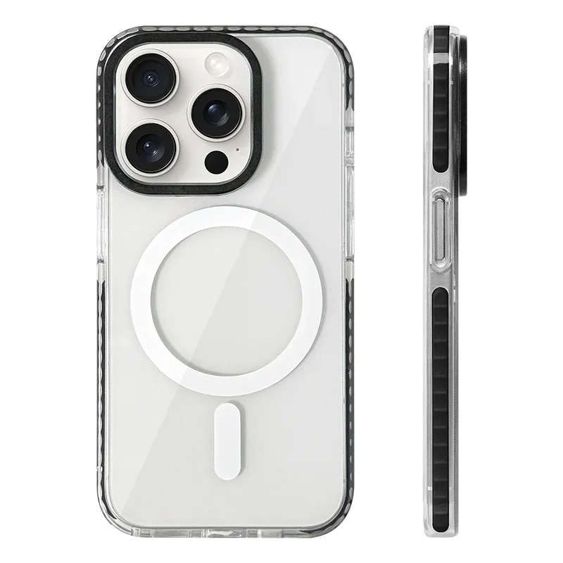 Transparent Neon Color MagSafe Phone Case