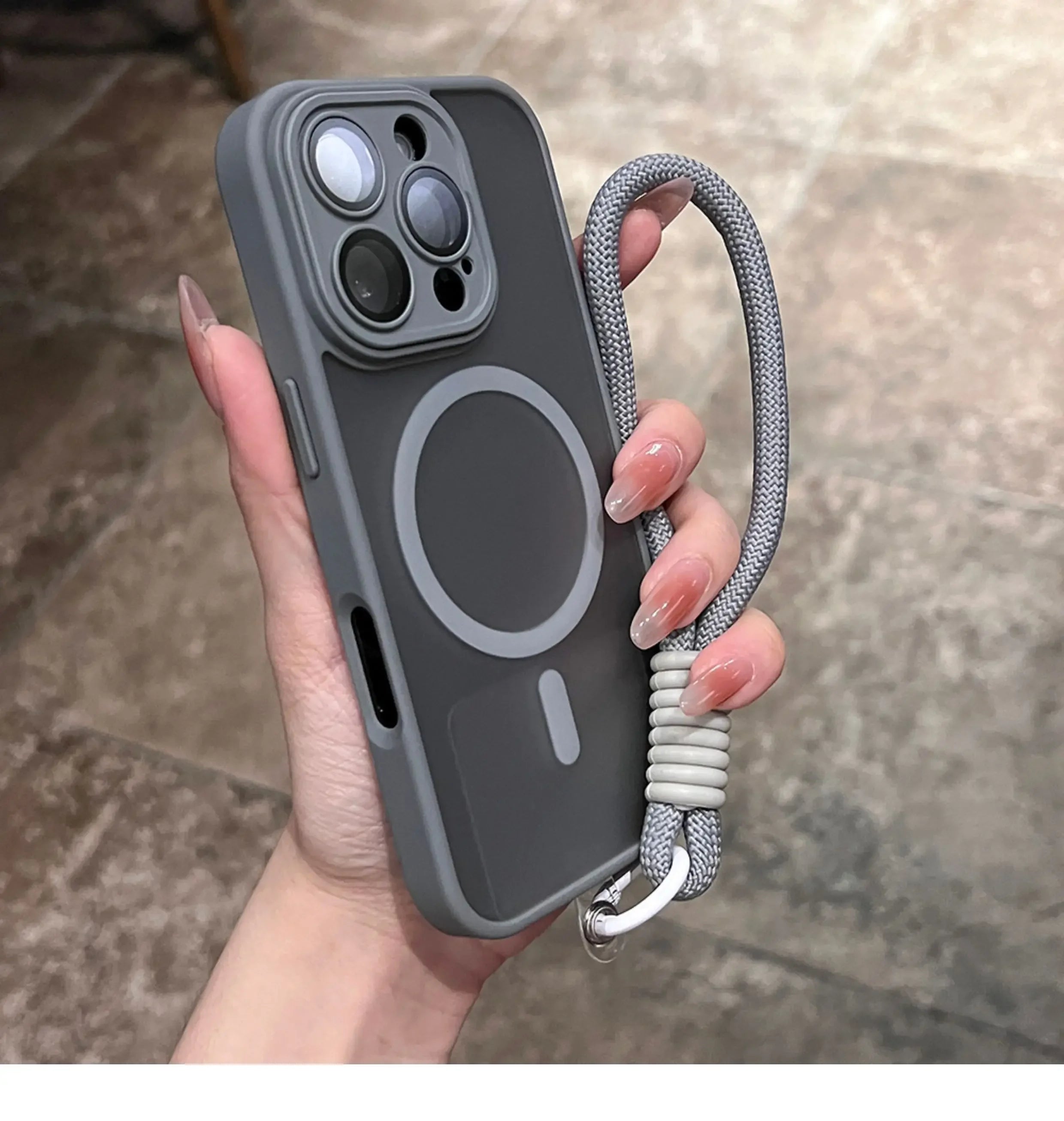 Clear Matte Magnetic Case