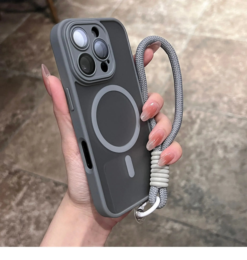 Clear Matte Magnetic Case For IPhone