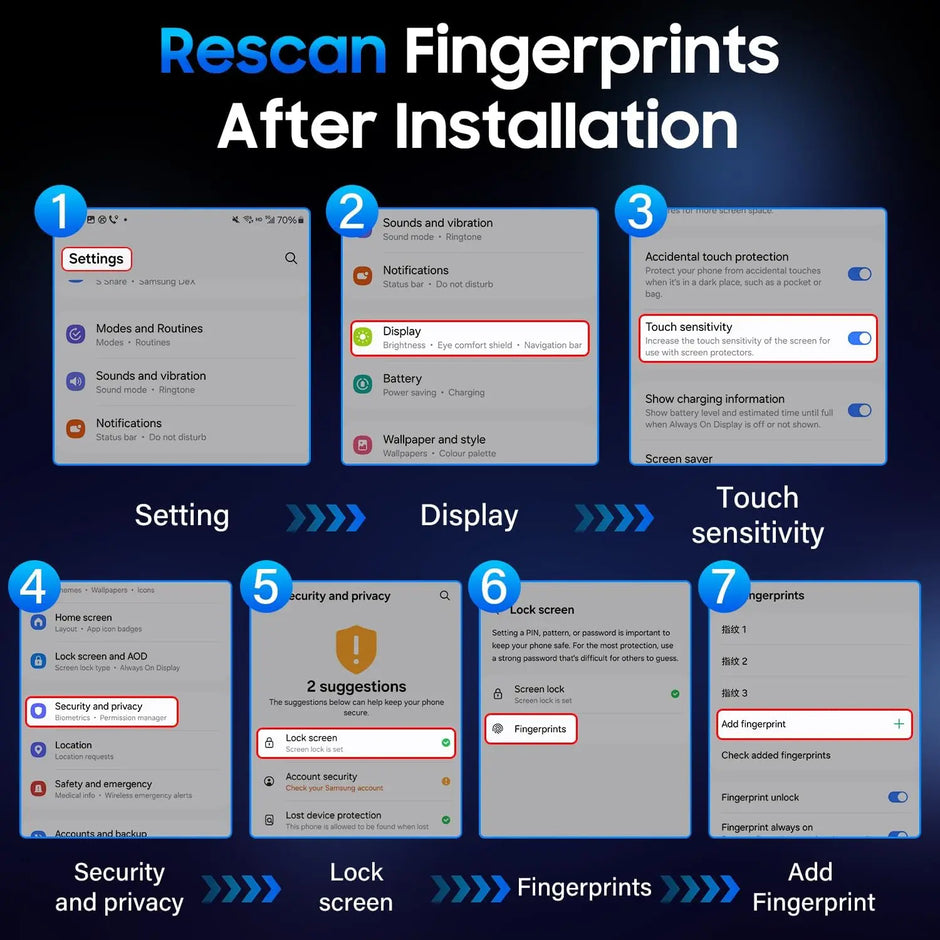 Tempered Glass Screen Protector (2&5 Pcs)