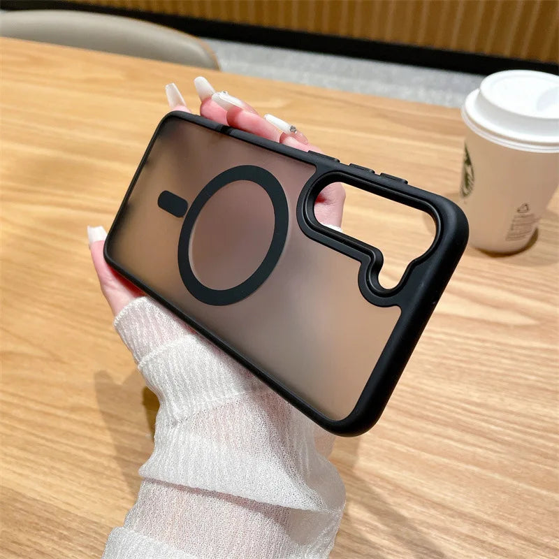 Luxury New Matte Translucent Business Phone Case for Samsung Galaxy