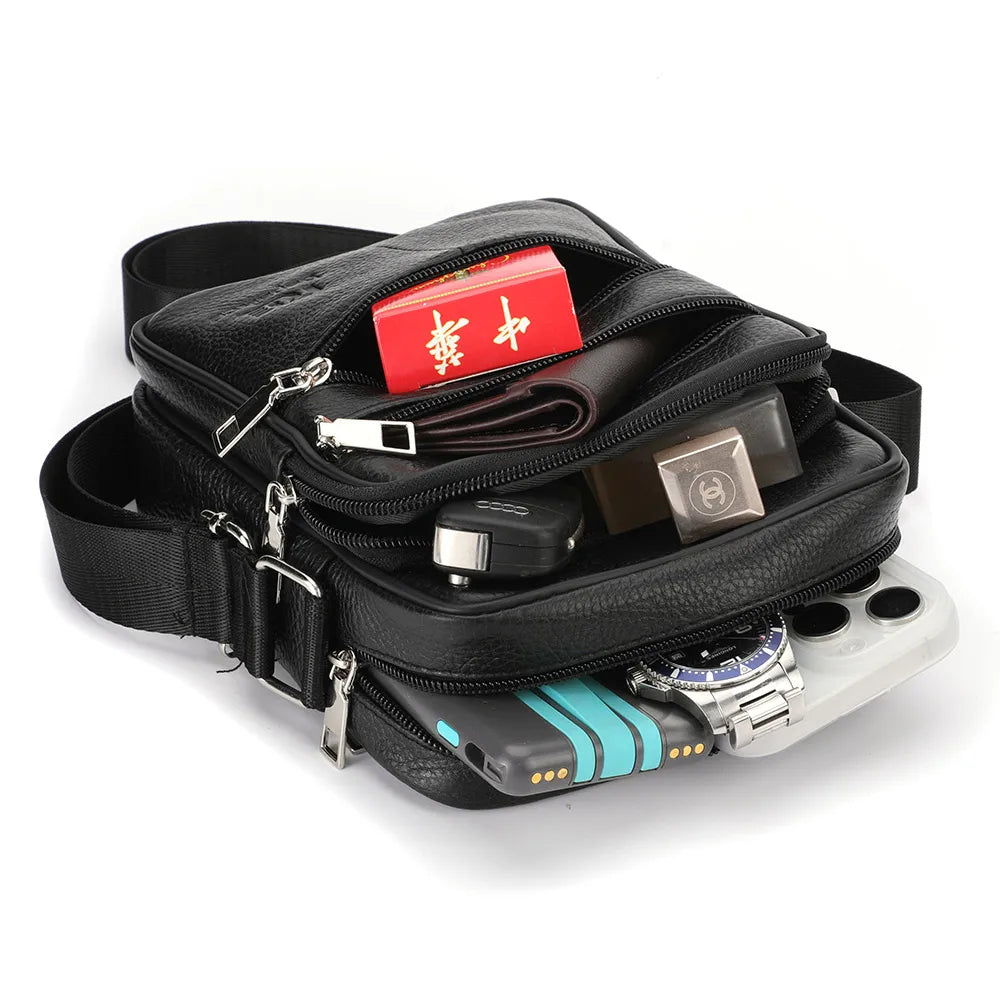 Herrväska i Äkta Läder – Stilren & Funktionell