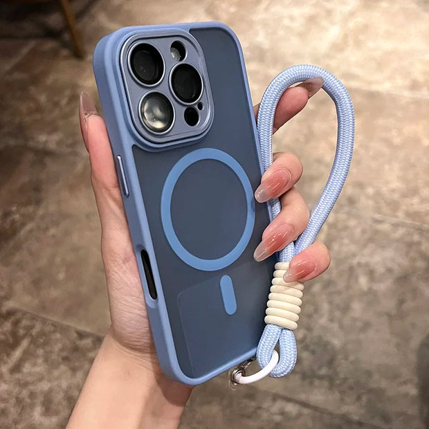 Clear Matte Magnetic Case For IPhone