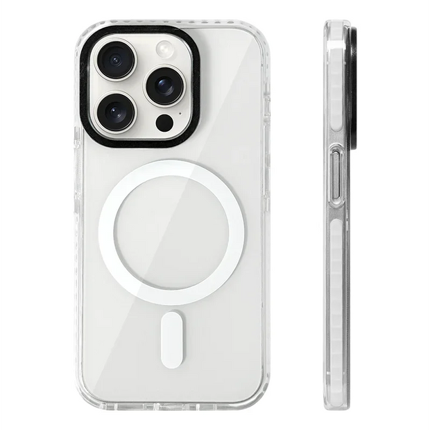 Transparent Neon Color MagSafe Phone Case