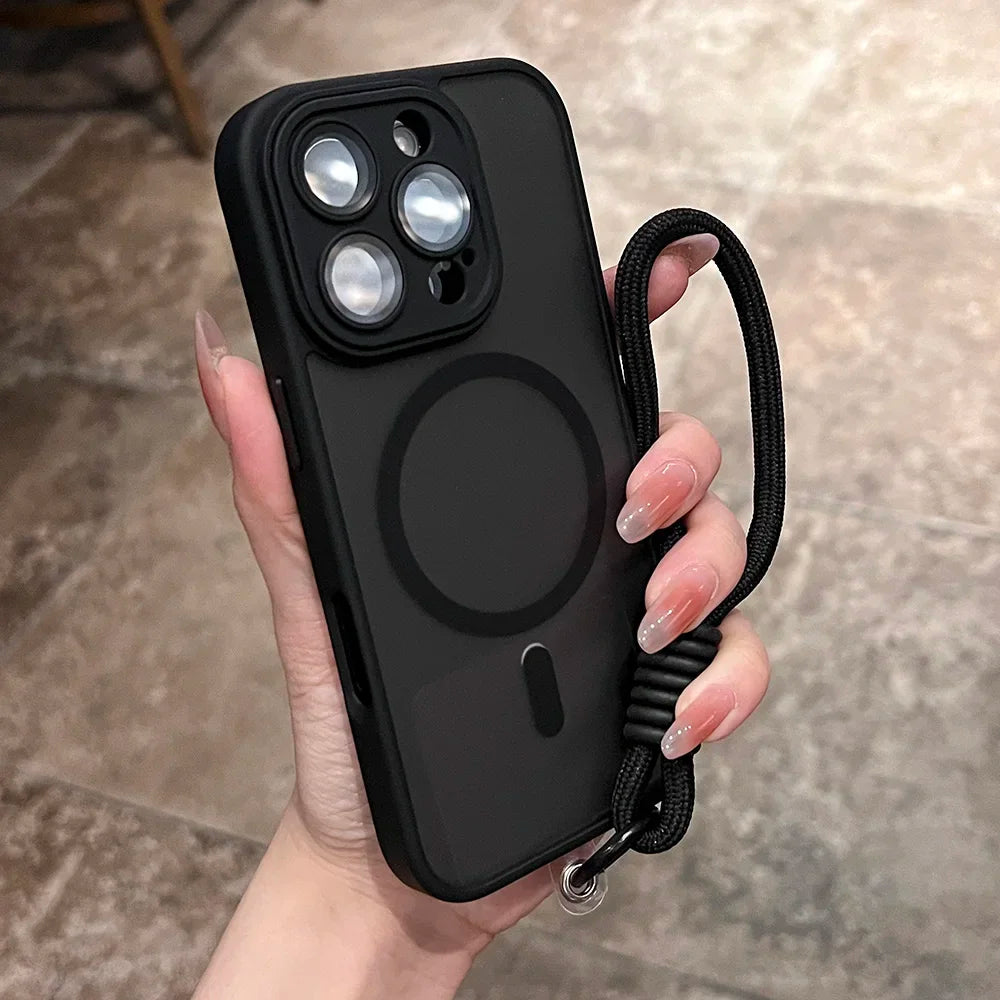 Clear Matte Magnetic Case For IPhone