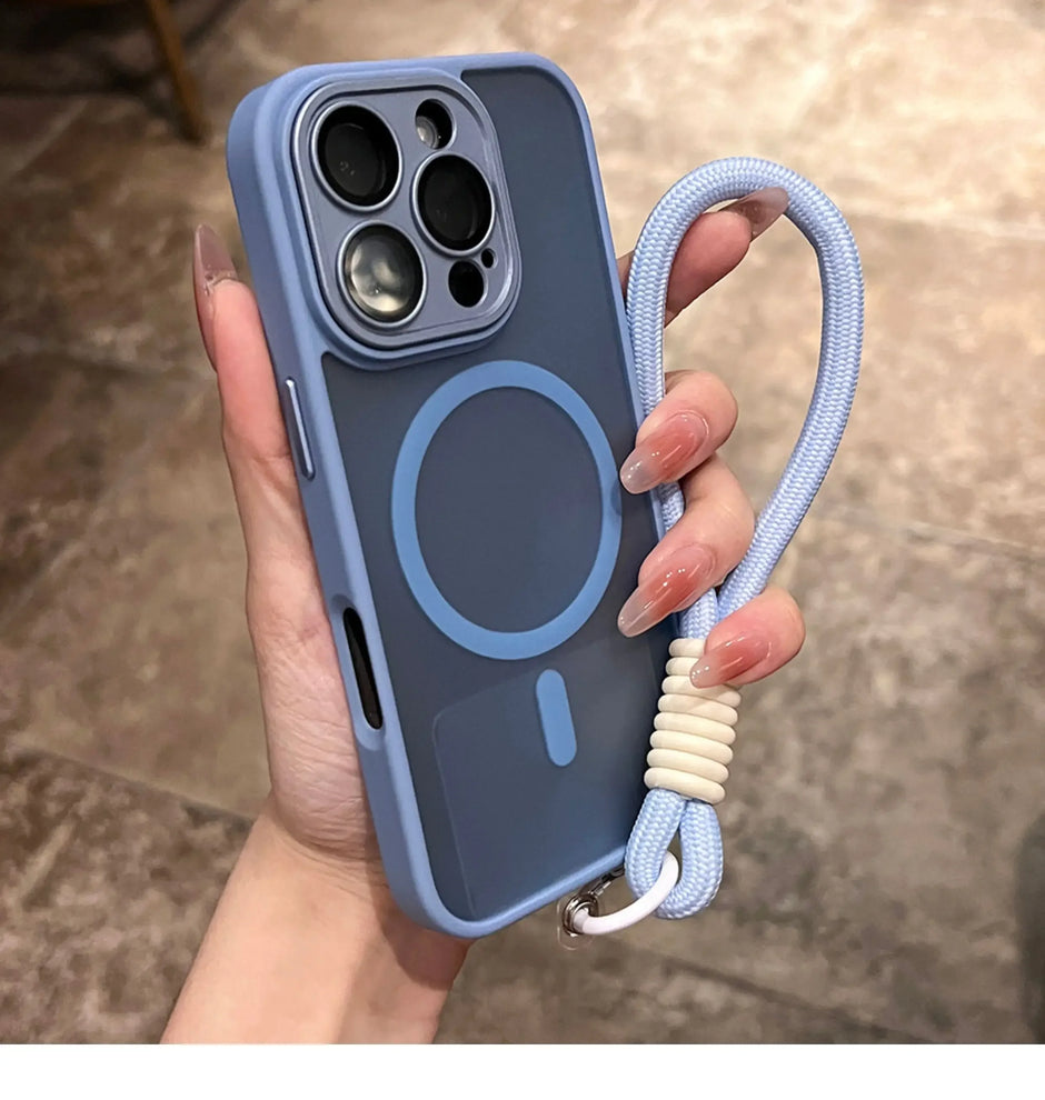 Clear Matte Magnetic Case For IPhone