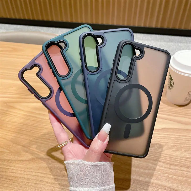 Luxury New Matte Translucent Business Phone Case for Samsung Galaxy