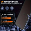 Matte Anti-Spy Tempered Glass Privacy Screen Protector