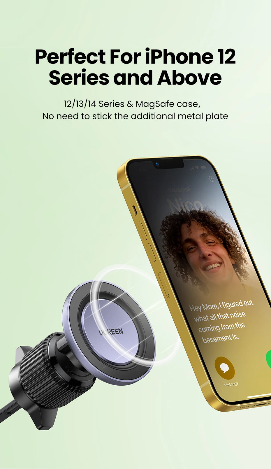 UGREEN Magnetisk Bilhållare