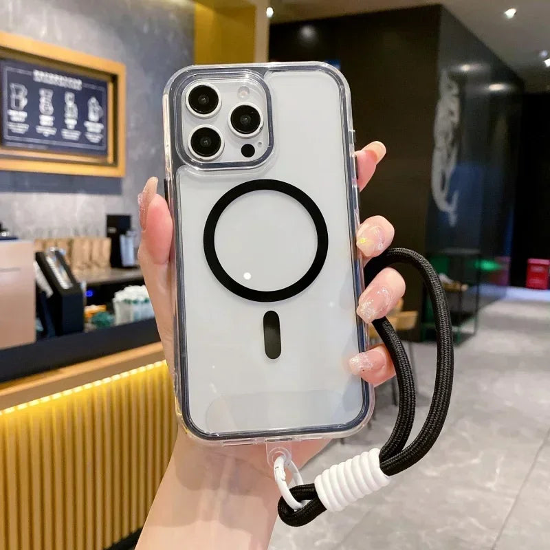 Magnetiskt Halvskydd Skal – Transparent & Multifunktionellt