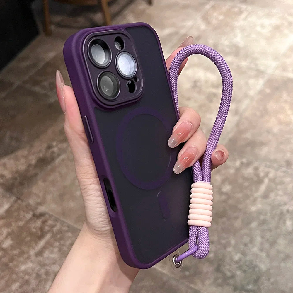 Clear Matte Magnetic Case For IPhone