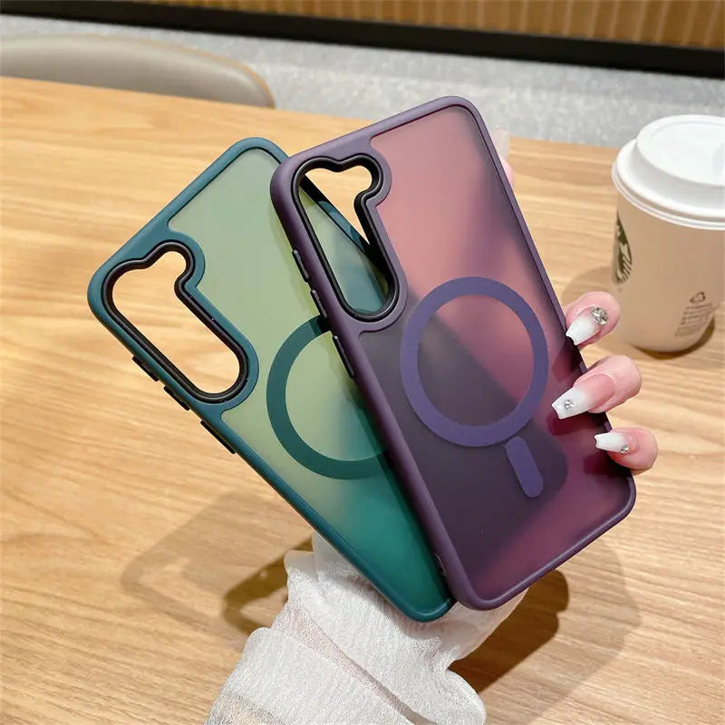 Luxury New Matte Translucent Business Phone Case for Samsung Galaxy