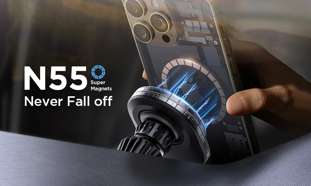 Joyroom 15W Magnetisk Trådlös Bilhållare & Laddare