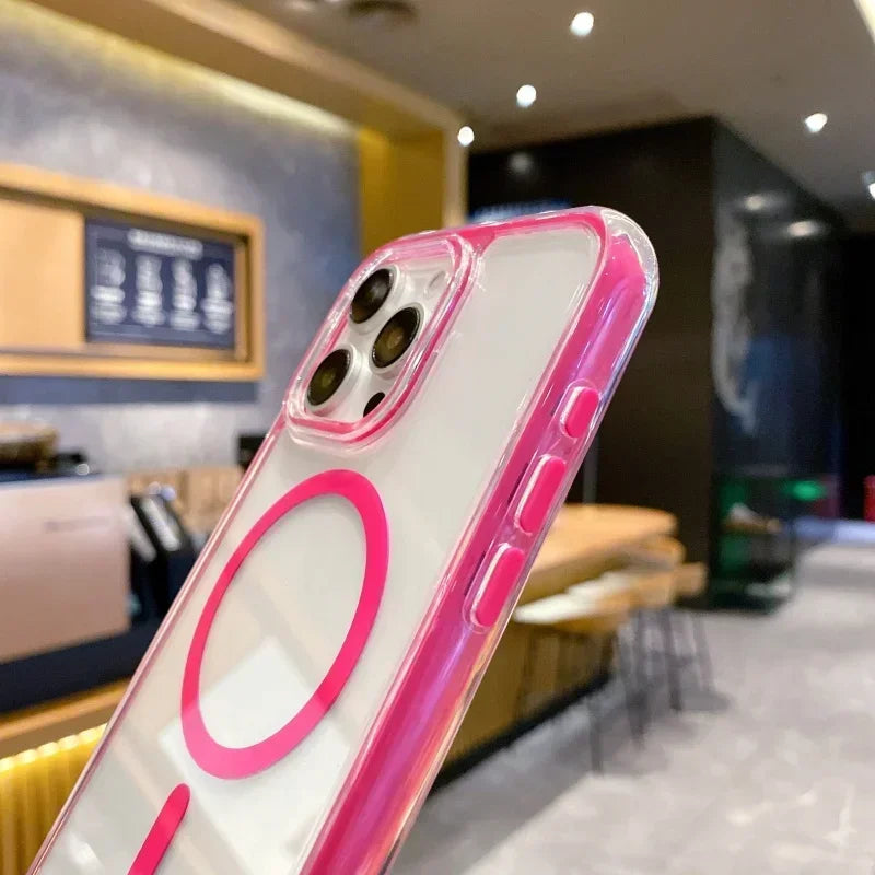 Magnetiskt Halvskydd Skal – Transparent & Multifunktionellt