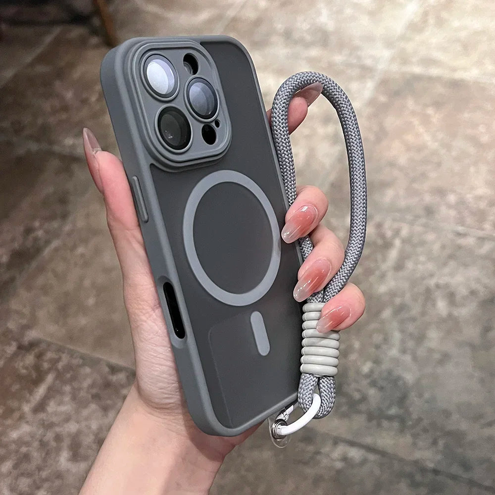 Clear Matte Magnetic Case For IPhone