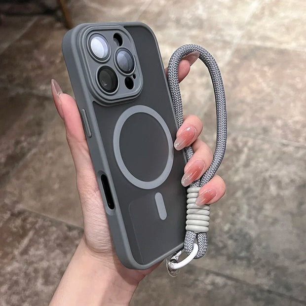 Clear Matte Magnetic Case For IPhone