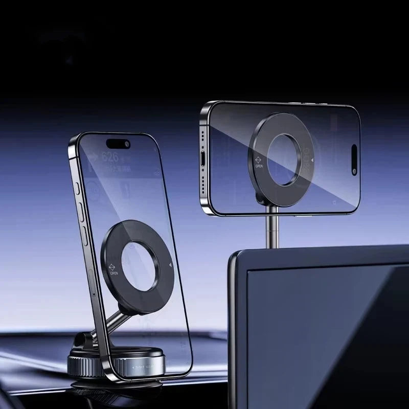 Magnetic Rubber Phone Holder – Universal Magnetic Mount (No Charger, Flexible Rubber Design)en Streaming Bracket