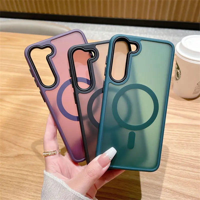 Luxury New Matte Translucent Business Phone Case for Samsung Galaxy