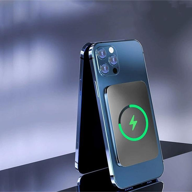 Magnetisk trådlös snabbladdning ultratunn bärbar mobiltelefon powerbank