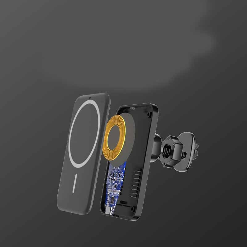 Bil Magnetisk Sugfunktion Trådlös Laddare.